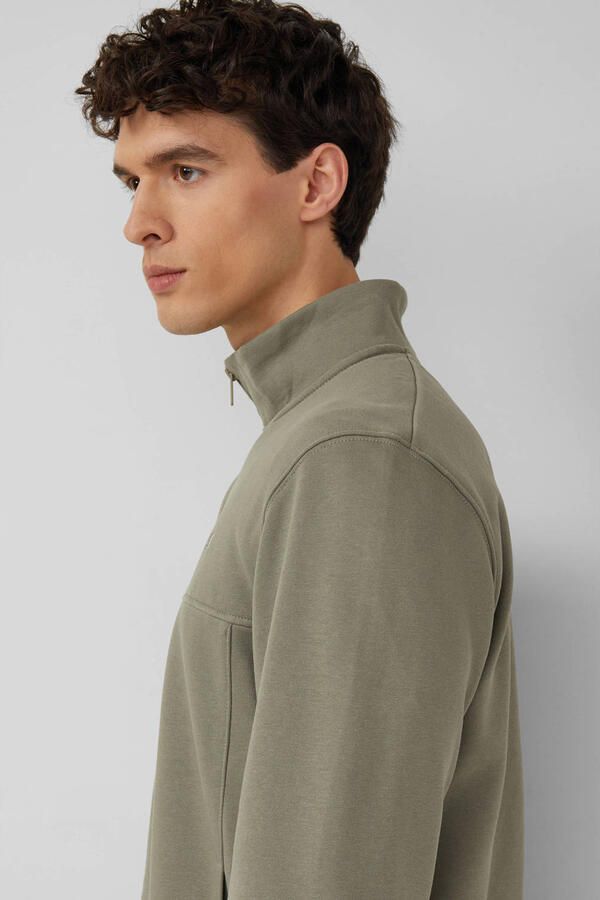 S.Oliver sweatvest donkergroen - Foto 3