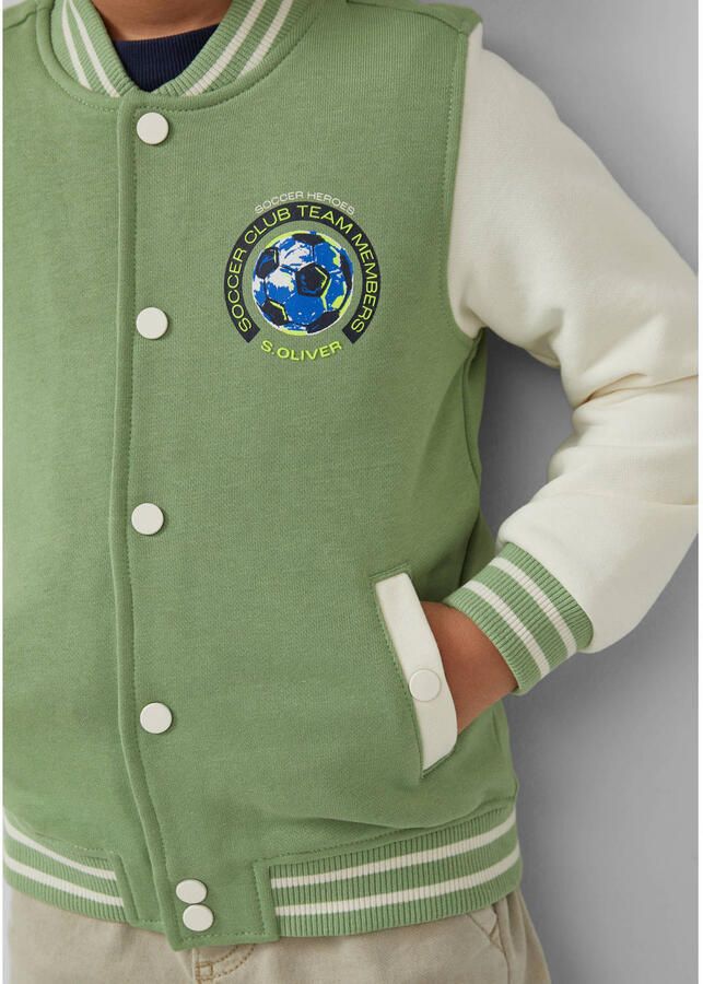 S.Oliver sweatvest lichtgroen - Foto 2