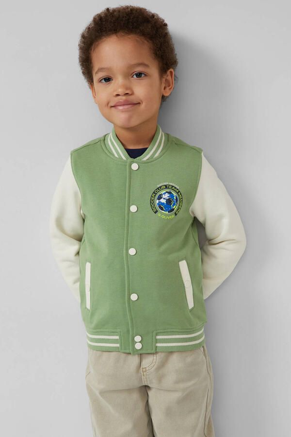 S.Oliver sweatvest lichtgroen