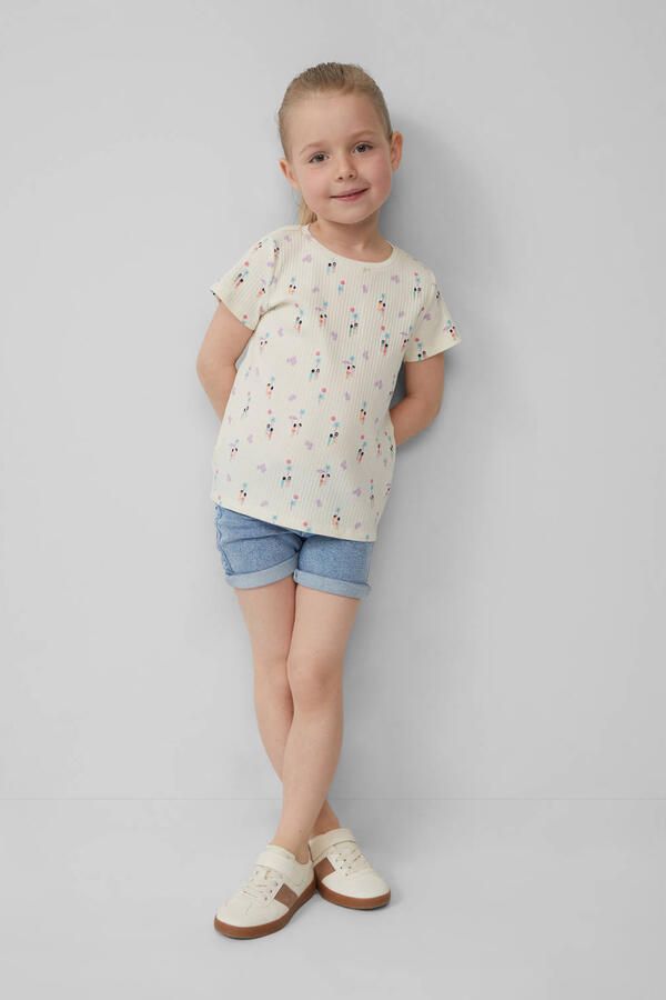 S.Oliver T-shirt beige rib gebreid - Foto 2