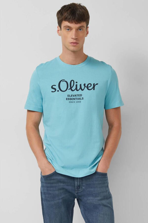 S.Oliver RED LABEL Regular fit T-shirt van puur katoen
