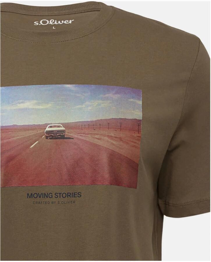 S.Oliver RED LABEL Regular fit T-shirt van puur katoen