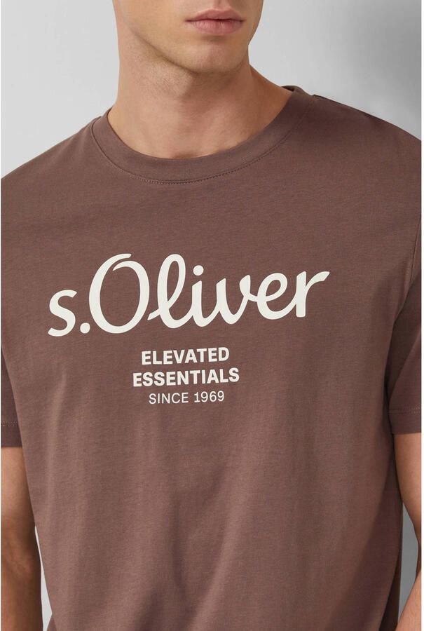 S.Oliver RED LABEL Regular fit T-shirt van puur katoen