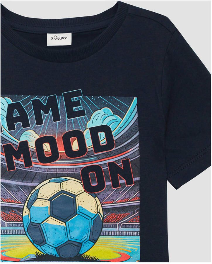 S.Oliver RED LABEL Regular fit T-shirt van puur katoen met motiefprint