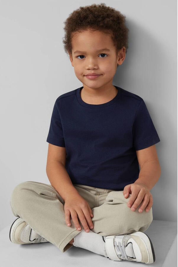S.Oliver T-shirt donkerblauw lichtblauw groen (set van 3) - Foto 2