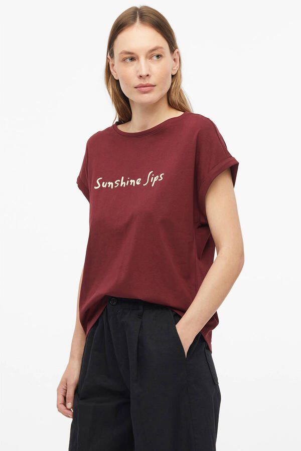 S.Oliver T-shirt donkerrood