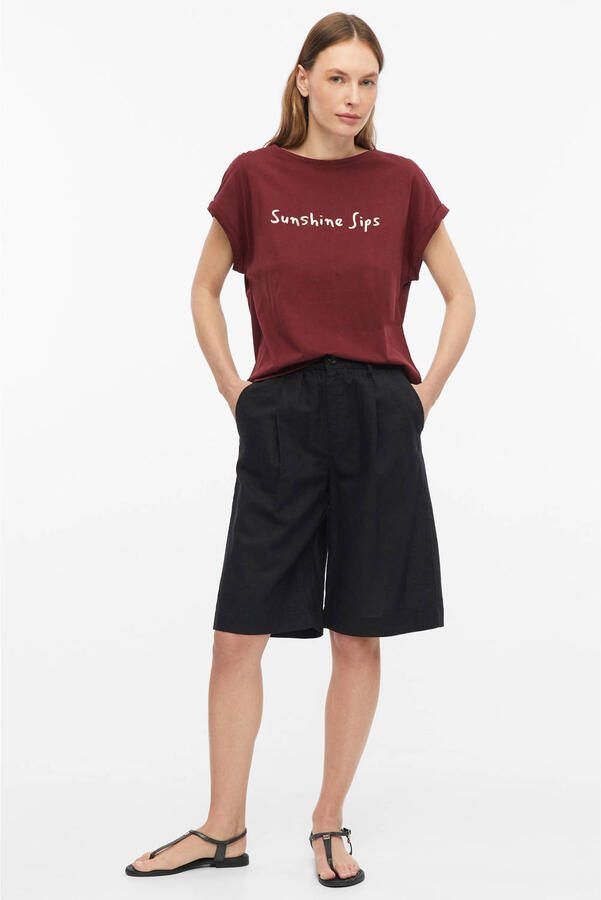 S.Oliver T-shirt donkerrood - Foto 3