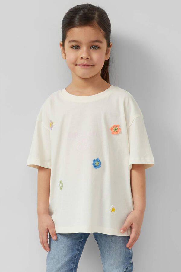 S.Oliver T-shirt ecru crochet
