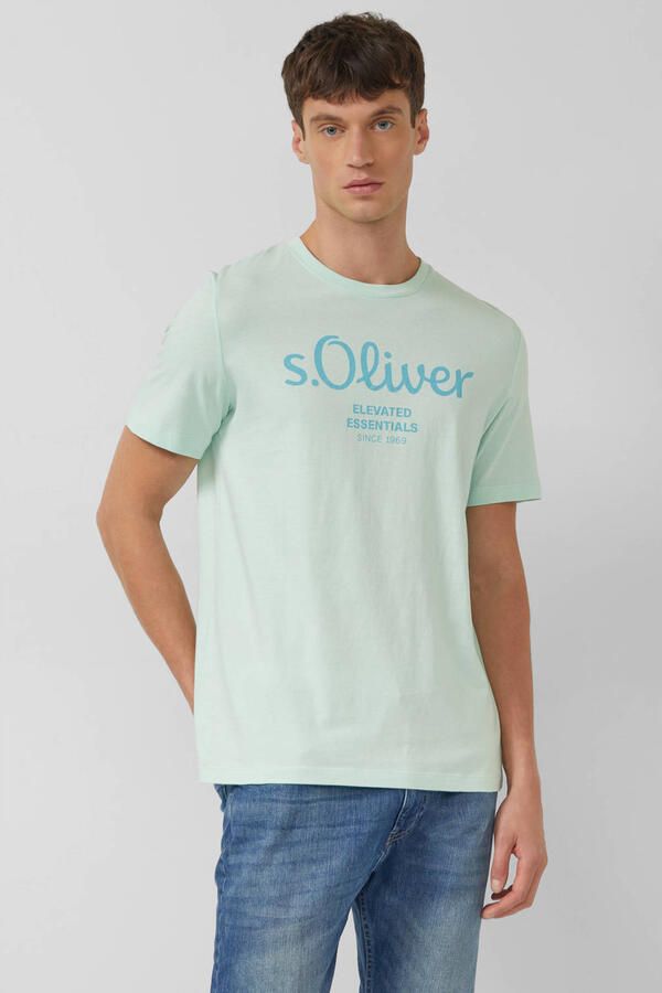 S.Oliver RED LABEL Regular fit T-shirt van puur katoen