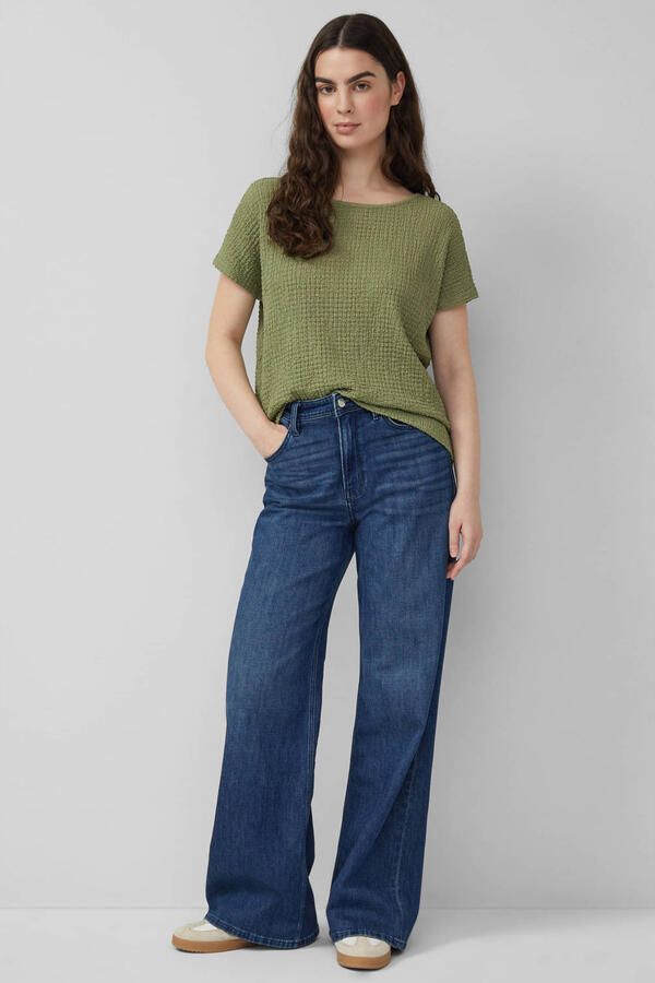 S.Oliver RED LABEL relaxed fit T-shirt met structuurpatroon - Foto 2