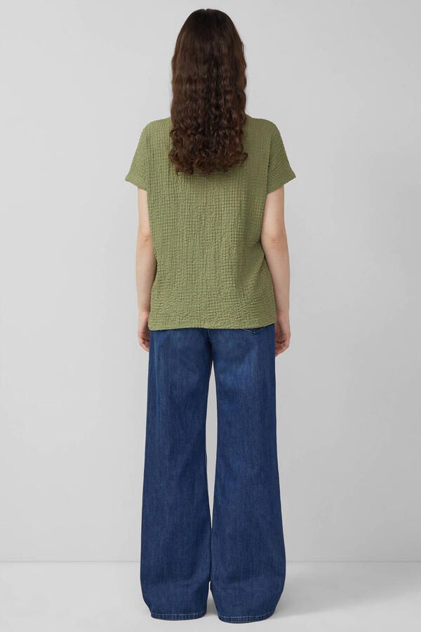 S.Oliver RED LABEL relaxed fit T-shirt met structuurpatroon - Foto 3