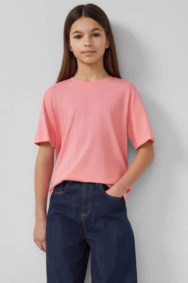 S.Oliver T-shirt groen oranje perzik (set van 3)
