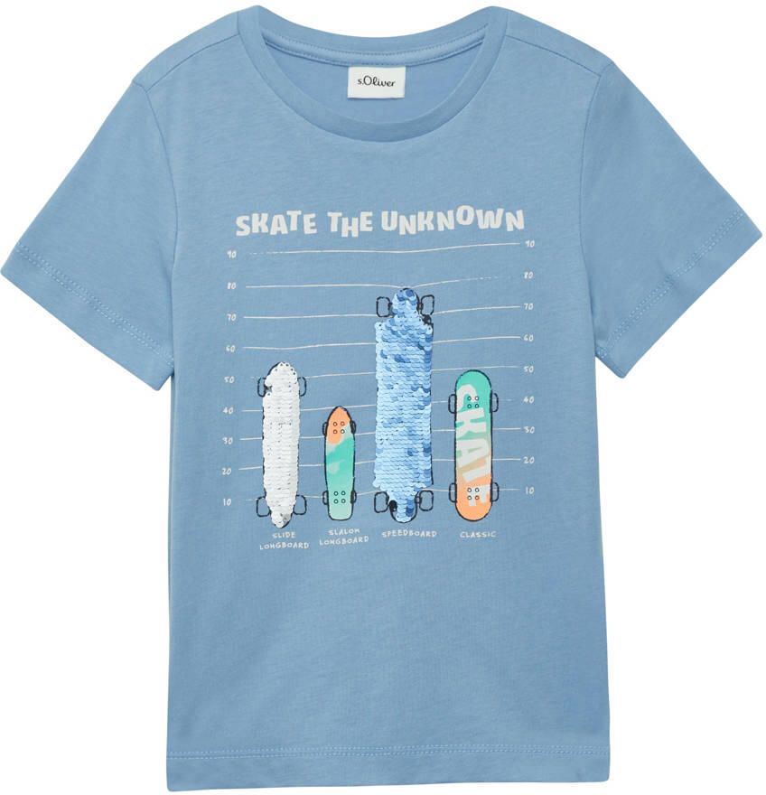 S.Oliver RED LABEL Regular fit T-shirt van puur katoen