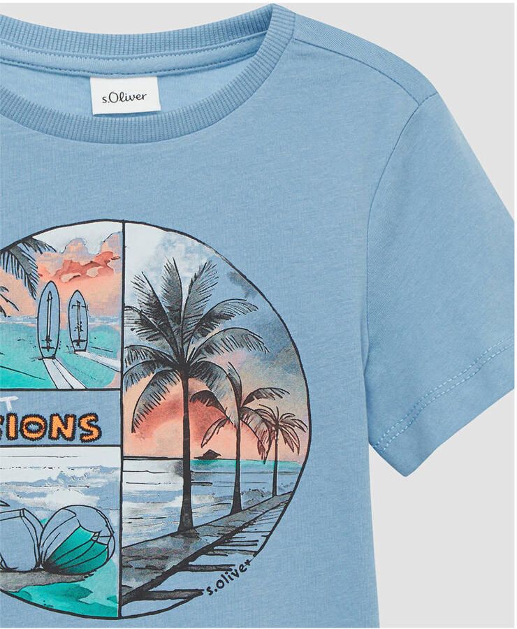 S.Oliver RED LABEL Regular fit T-shirt van puur katoen