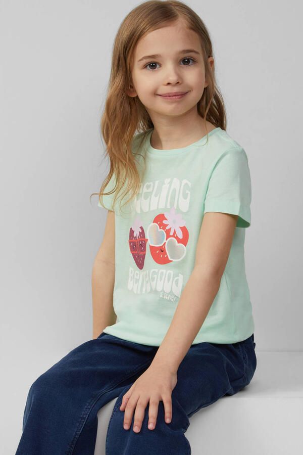 S.Oliver RED LABEL Junior T-shirt in loose fit met effectprint - Foto 2