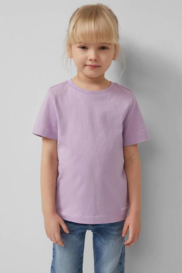 S.Oliver T-shirt lichtgroen oranje lila (set van 3) - Foto 2