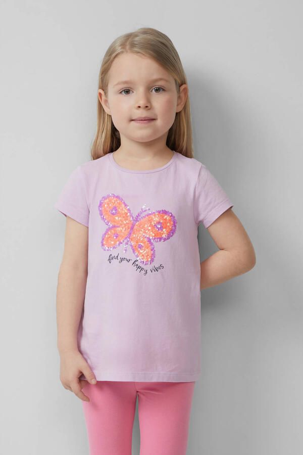 S.Oliver RED LABEL T-shirt in A-lijn van puur katoen - Foto 2