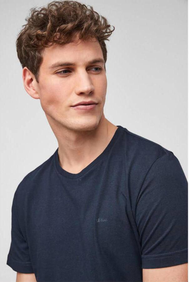 S.Oliver RED LABEL Regular fit T-shirt van biologisch katoen - Foto 2