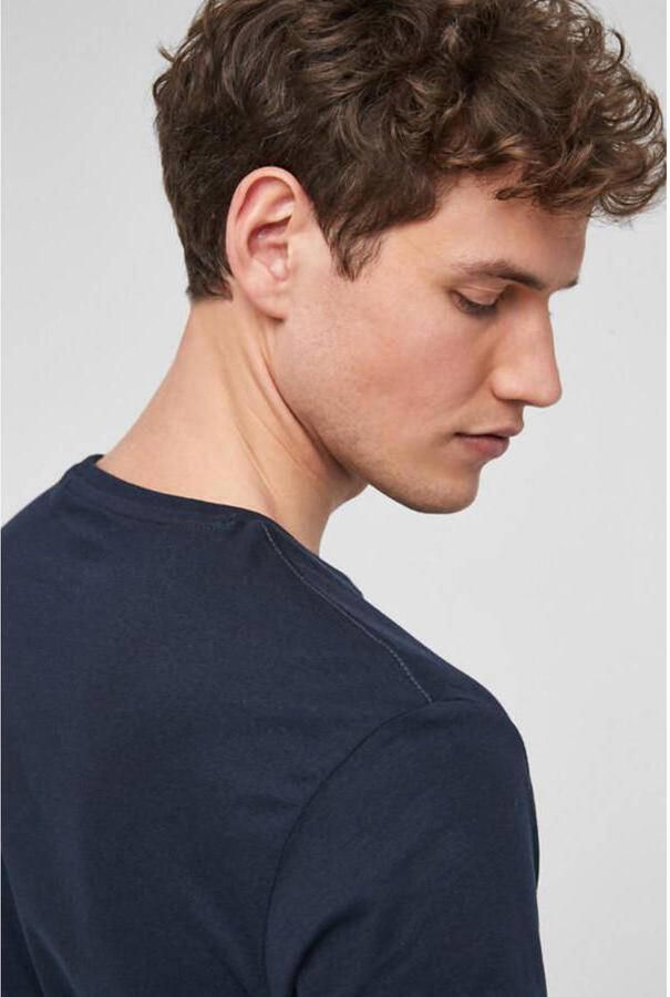 S.Oliver RED LABEL Regular fit T-shirt van biologisch katoen