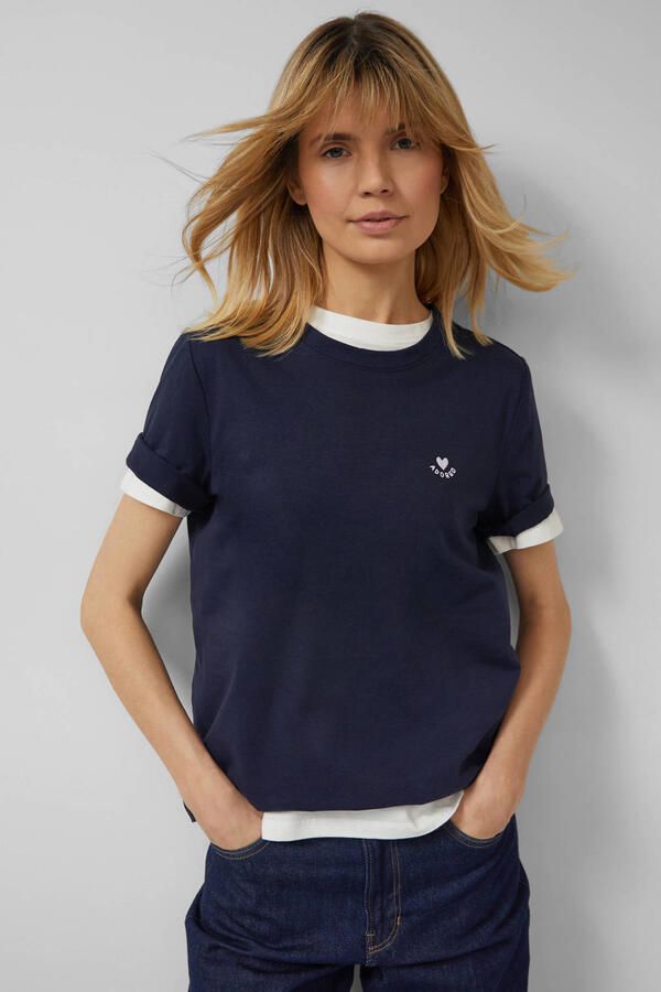 S.Oliver RED LABEL Regular fit T-shirt van puur katoen
