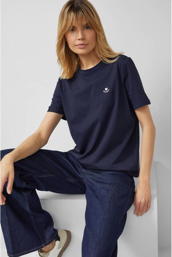 S.Oliver RED LABEL Regular fit T-shirt van puur katoen - Foto 2