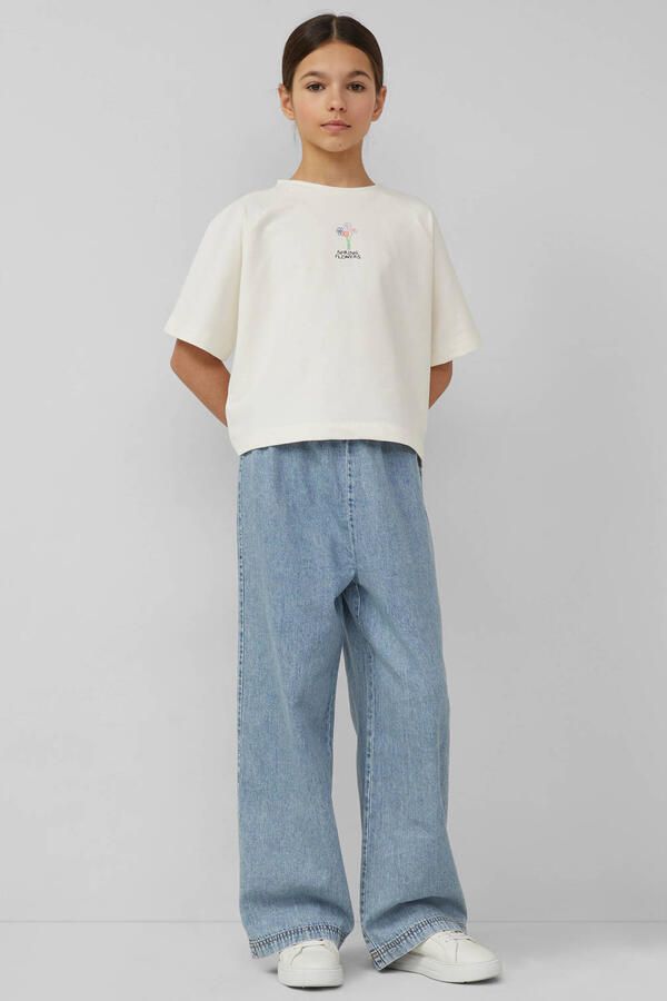 S.Oliver T-shirt met backprint ecru
