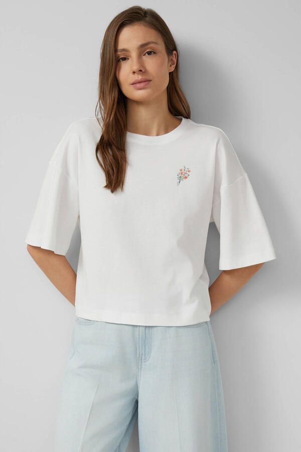 S.Oliver T-shirt met backprint wit