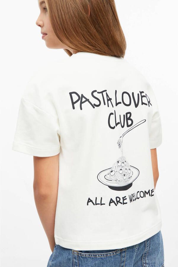 S.Oliver T-shirt met backprint wit Meisjes Stretchkatoen Ronde hals Backprint - Foto 2