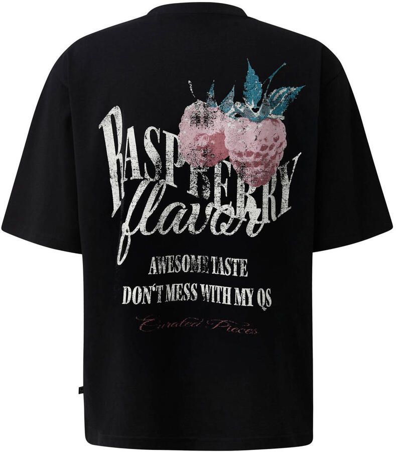 S.Oliver T-shirt met backprint zwart - Foto 2