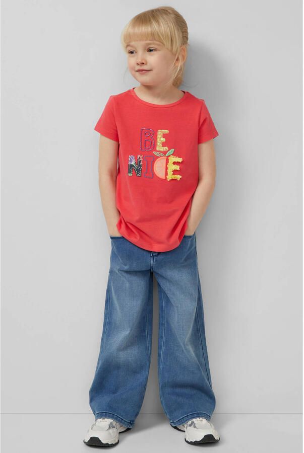 S.Oliver T-shirt met pailletten rood - Foto 2