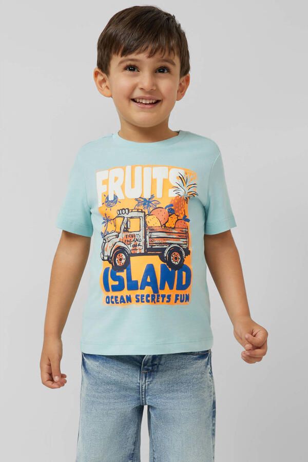 S.Oliver T-shirt met print blauw - Foto 2