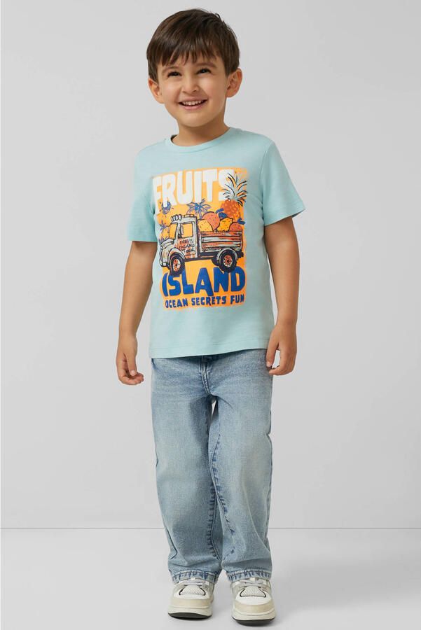 S.Oliver T-shirt met print blauw - Foto 3