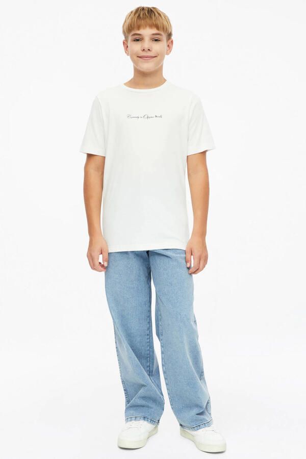 S.Oliver T-shirt met tekst wit - Foto 3