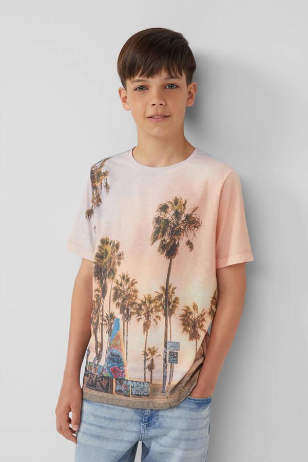 S.Oliver RED LABEL Regular fit T-shirt met katoen - Foto 2