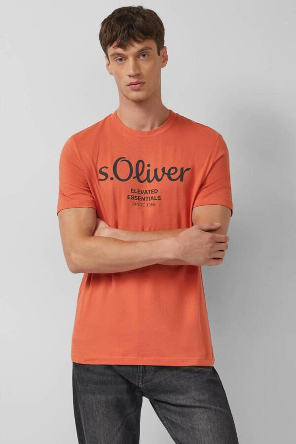 S.Oliver RED LABEL Regular fit T-shirt van puur katoen - Foto 2