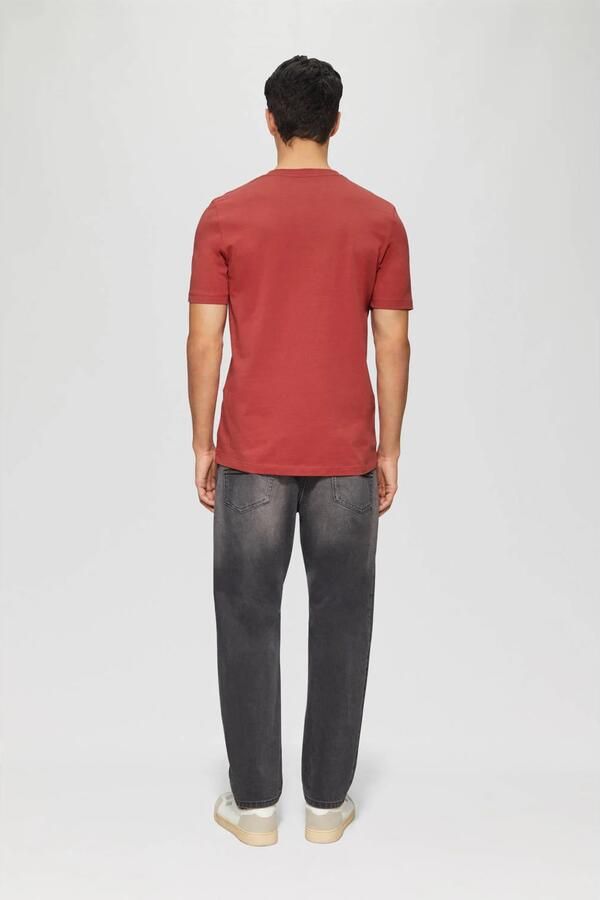 S.Oliver RED LABEL Regular fit T-shirt van puur katoen met grote labelprint - Foto 2