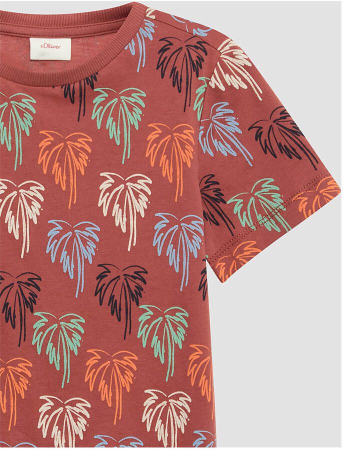 S.Oliver RED LABEL T-shirt met all-over motief regular fit