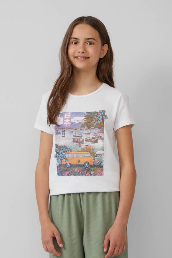 S.Oliver RED LABEL Regular fit T-shirt van puur katoen - Foto 2