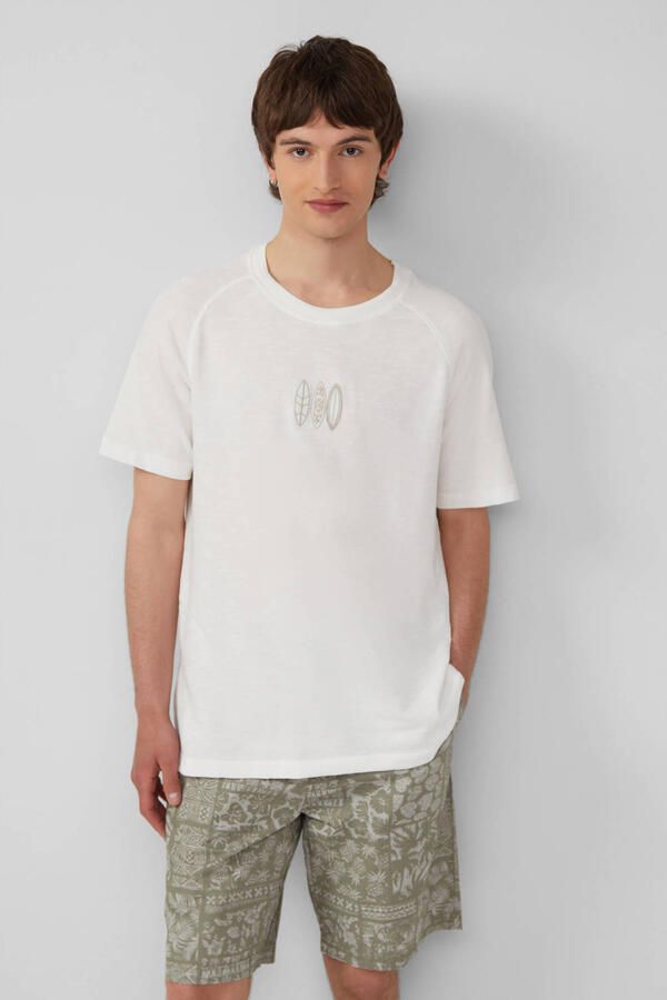 S.Oliver T-shirt met borduursel op borsthoogte