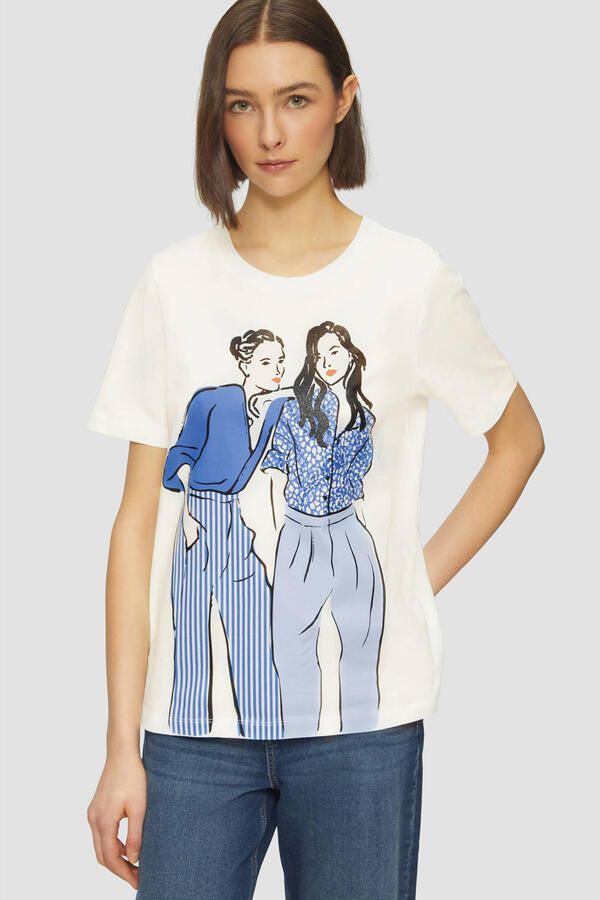 S.Oliver RED LABEL Regular fit T-shirt van puur katoen - Foto 3