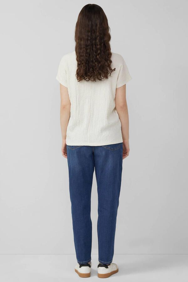 S.Oliver RED LABEL relaxed fit T-shirt met structuurpatroon - Foto 3