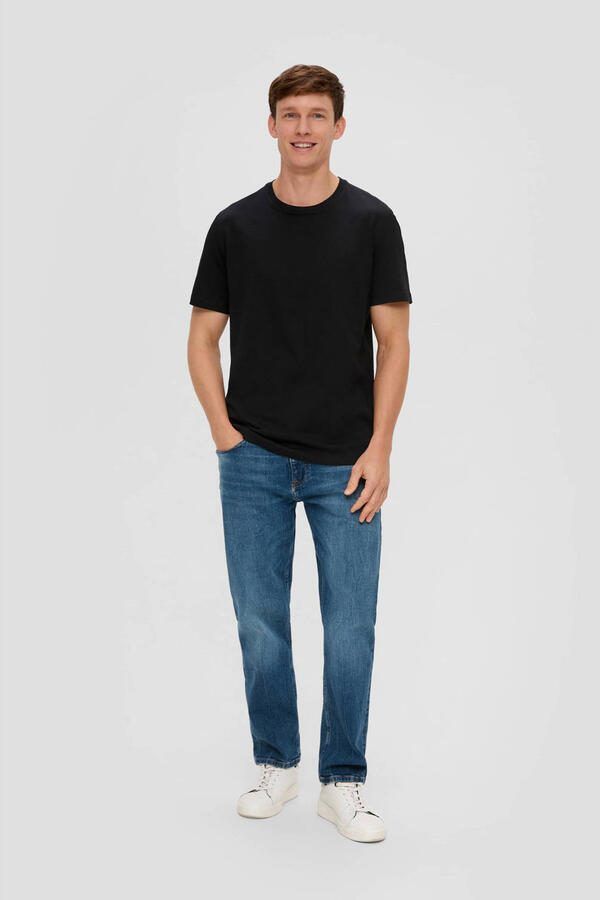 S.Oliver regular T-shirt zwart (set van 2) - Foto 2