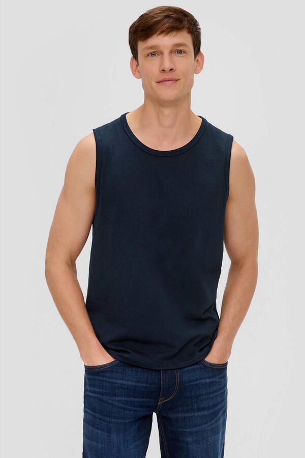 S.Oliver tanktop donkerblauw
