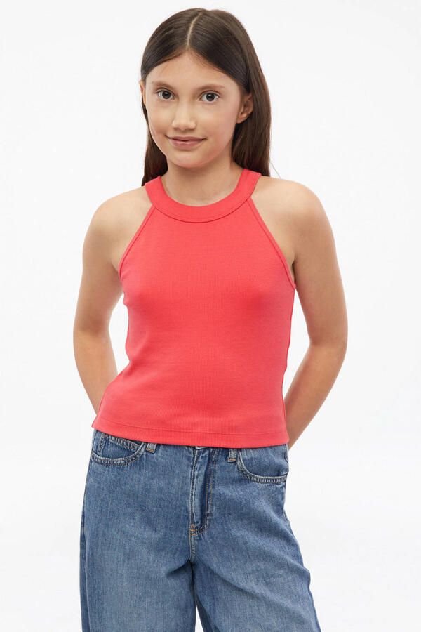 S.Oliver tanktop met textuur roze