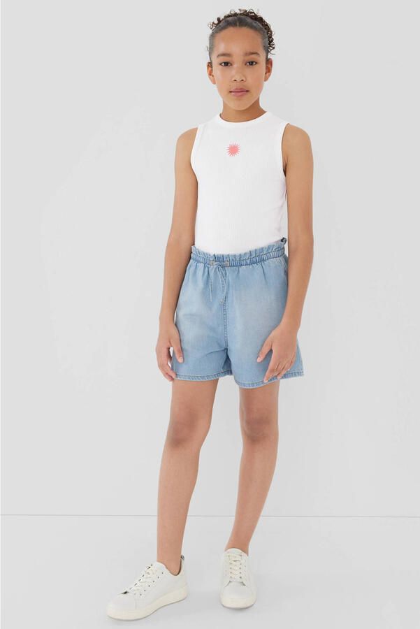 S.Oliver tanktop rib gebreid wit - Foto 3