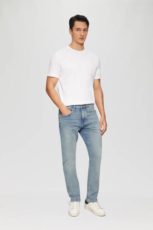 S.Oliver Slim fit jeans in middenblauwe wassing - Foto 2