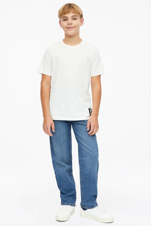 S.Oliver tapered jeans donkerblauw Jongens Denim Effen - Foto 3