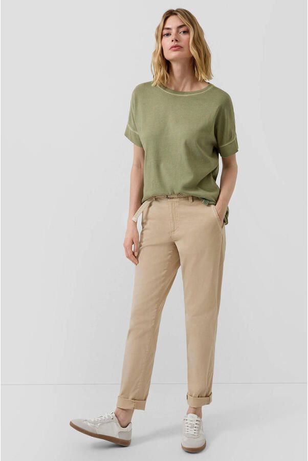 S.Oliver tapered regular waist casual broek beige - Foto 2
