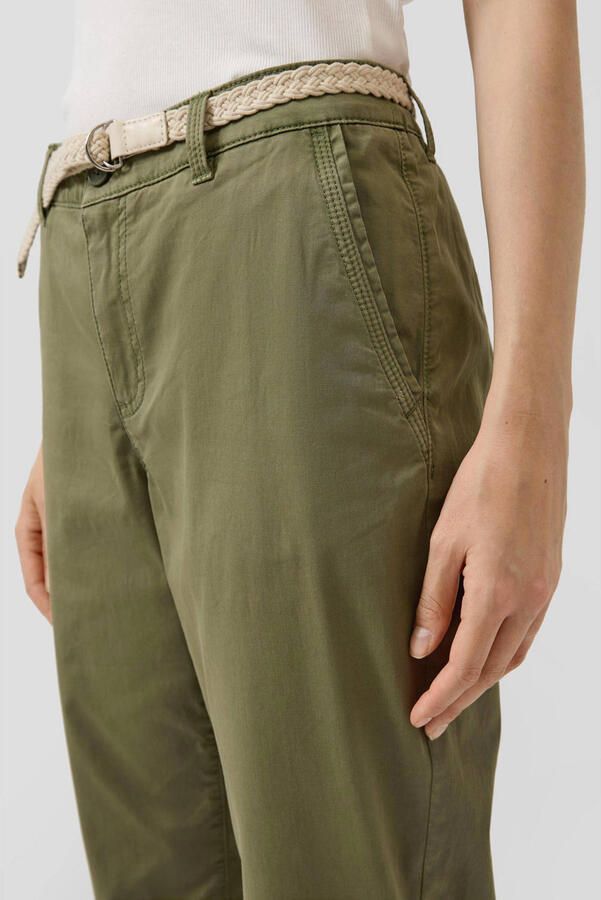 S.Oliver tapered regular waist casual broek kaki - Foto 2