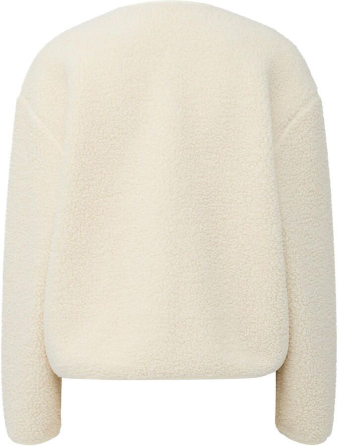 S.Oliver teddy gebreid vest ecru